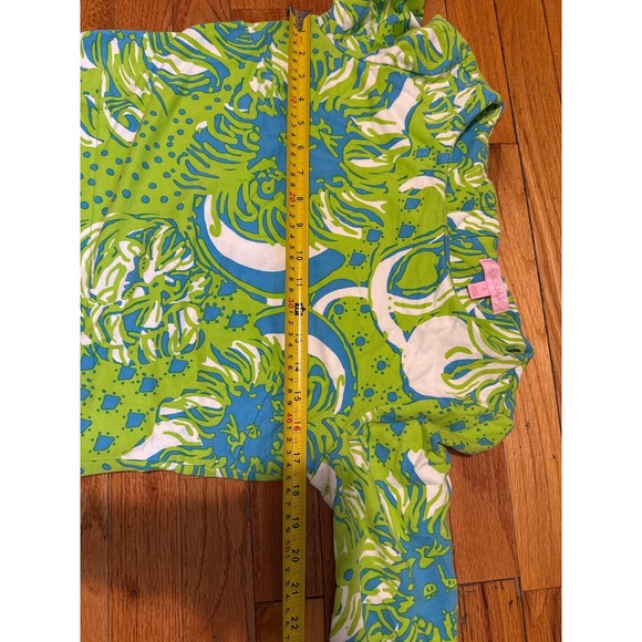Lilly Pulitzer Limeade Roar of the Jungle Charlene Shift Dress‎ blue green small - Picture 11 of 11